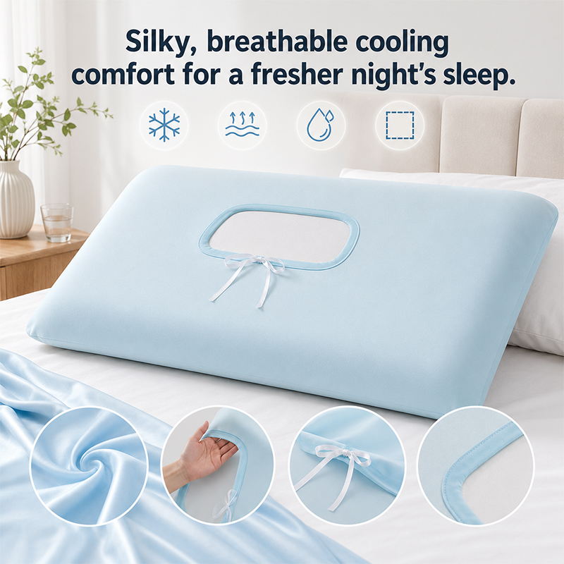 Ice Silk Pillow Case Cooling B - đánh giá và giá Silk Pillowcase