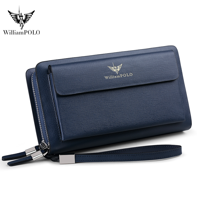 WILLIAMPOLO Luxury Men's Leath - đánh giá và giá Leather Wallet Men