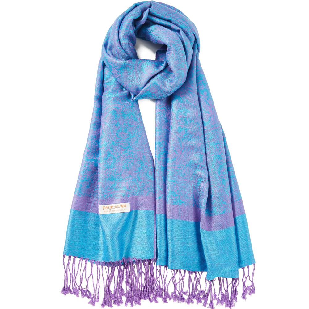 Họa Tiết Paisley Tơ Tằm Pashmi - đánh giá và giá Cashmere Scarf