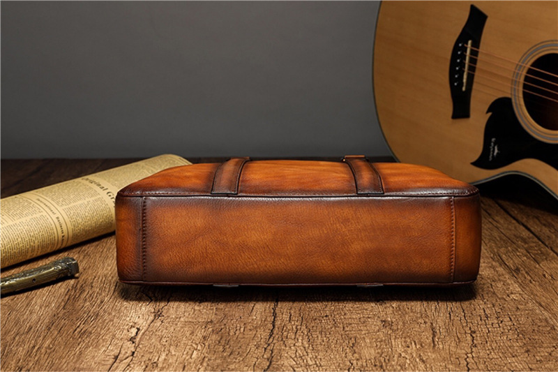 YETTIES Business Top Grain Lea - đánh giá và giá Leather Briefcase