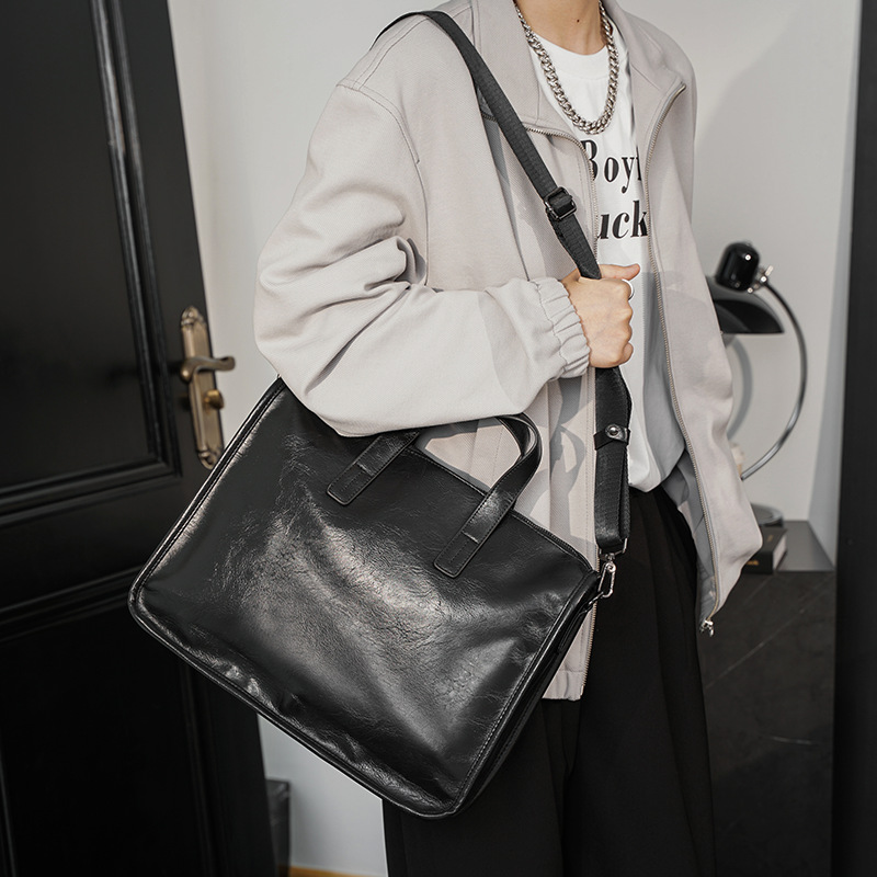 Casual Business Men's Handbag  - đánh giá và giá Leather Briefcase