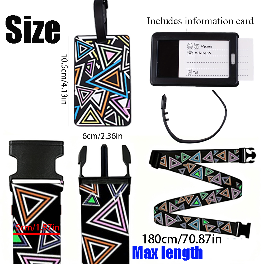 2-Piece Set of Luggage Straps  - đánh giá và giá Travel Luggage Set