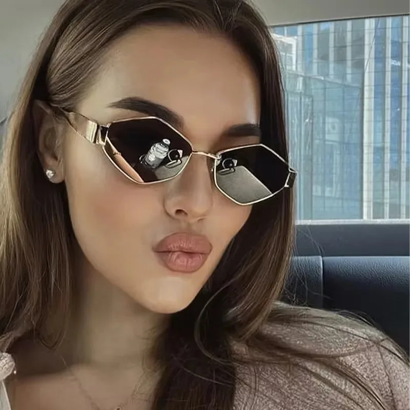 Fashion Polygonal Women Sungla - đánh giá và giá Sunglasses Uv400