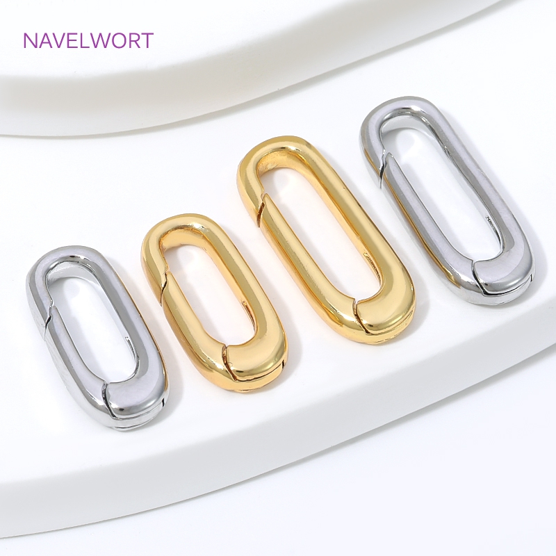 1/2/4Pcs 18K Gold Plated Oval  - đánh giá và giá Gold Plated Jewelry