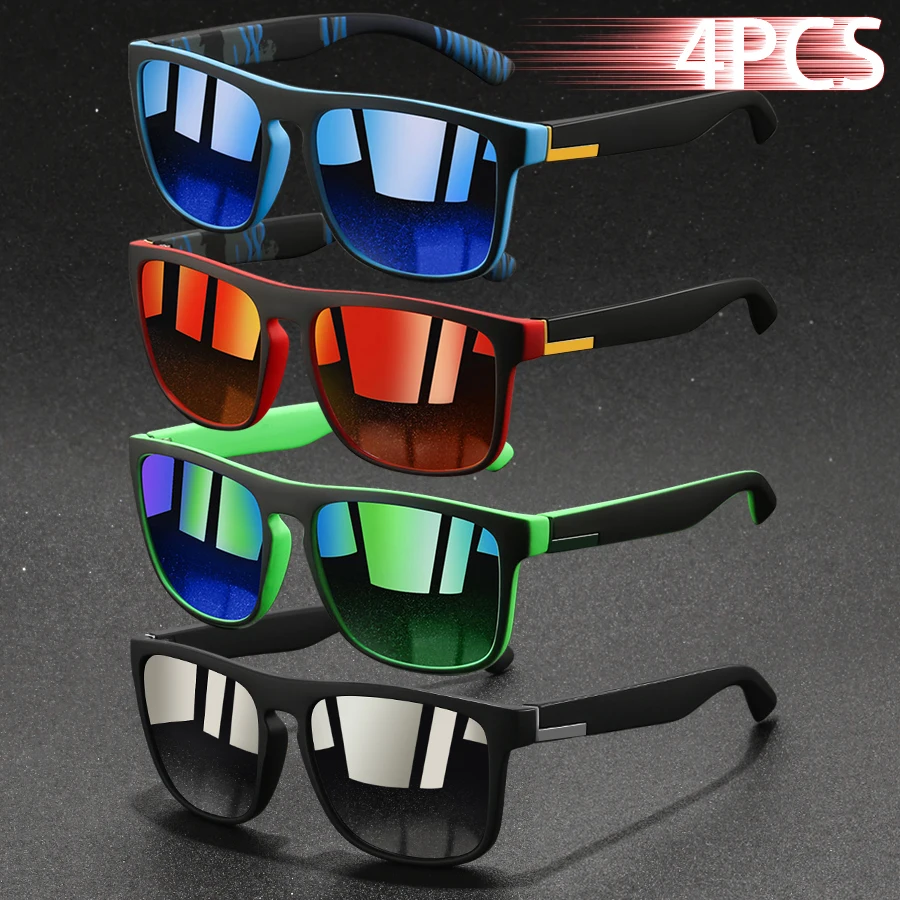 1/4PCS Fashion Vintage Square  - đánh giá và giá Sunglasses Uv400