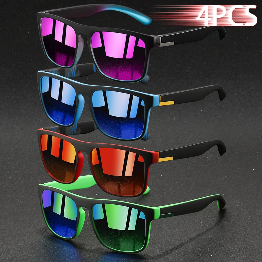 1/4PCS Fashion Vintage Square  - đánh giá và giá Sunglasses Uv400